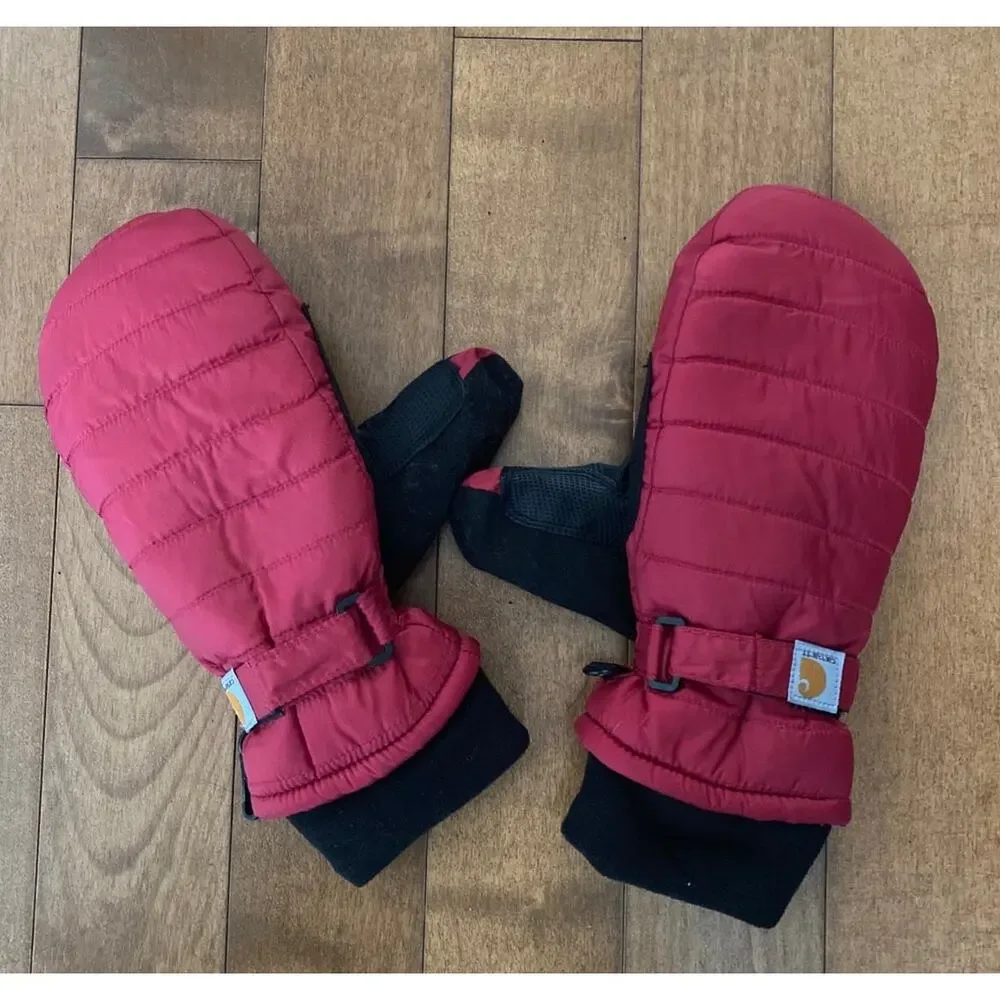 Carharrt WOMEN'S QUILTS MITT STYLE #WA625 in crabapple color